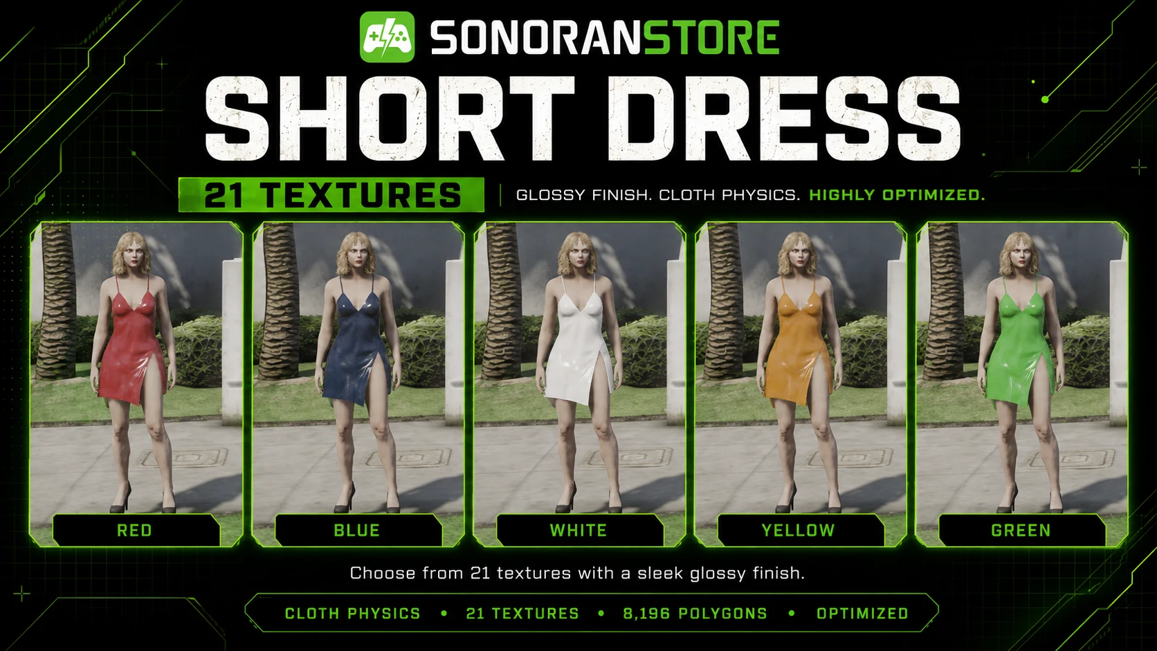 Short Slip Dress – FiveM Clothing | Sonoran Store