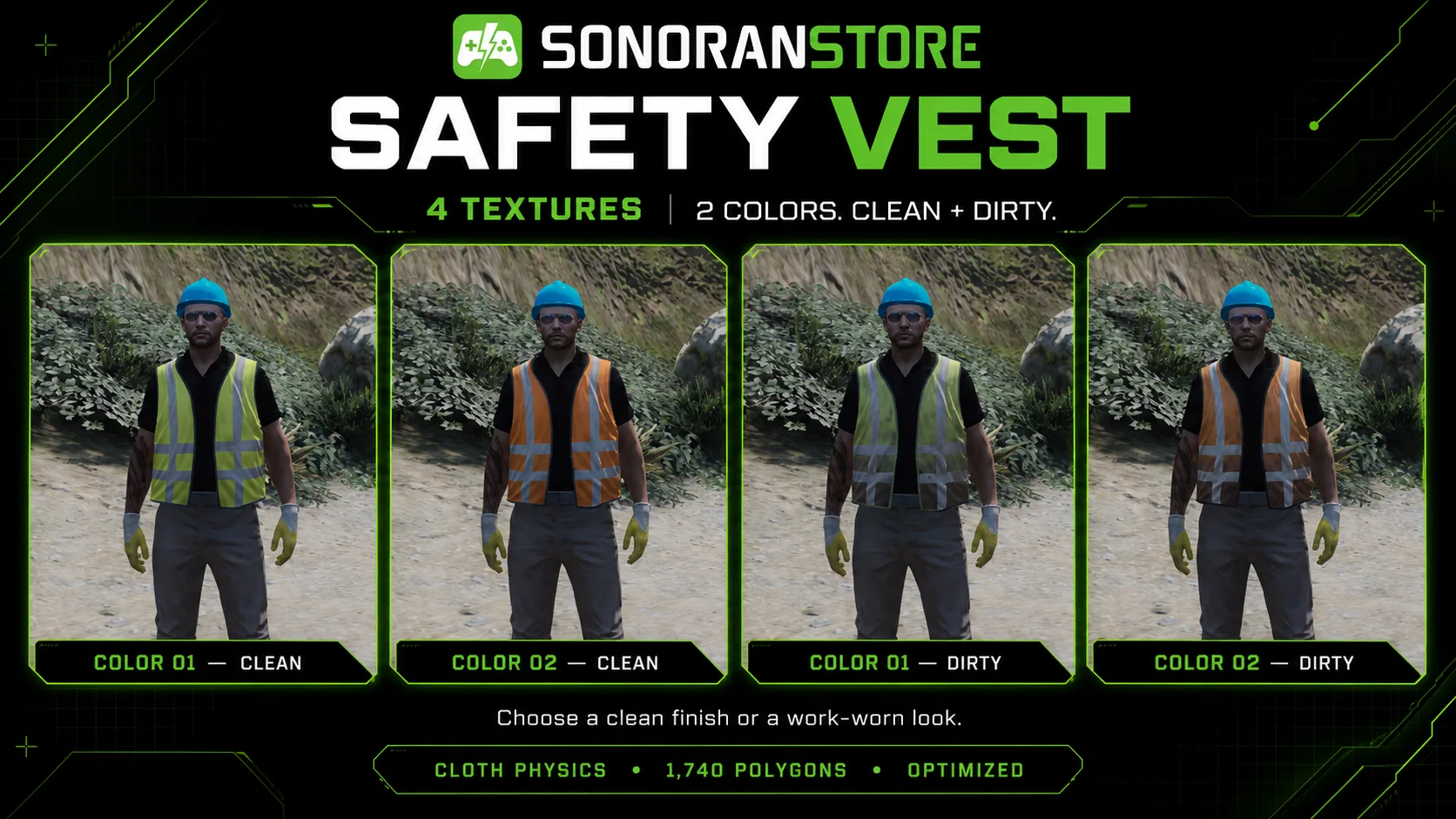 Safety Vest – FiveM Clothing | Sonoran Store